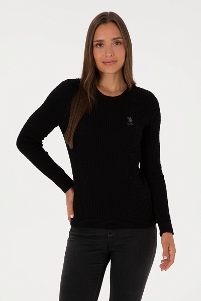 Джемпер из хлопка с косами приталенный - G082SZ0TK0KARLA_BSK25 Кофта жен. (VR046, M)