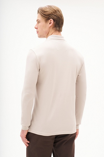 Поло с длинным рукавом из хлопка - G081SZ0820ART_TP01SK025 Толстовка муж. (VR049, XS)