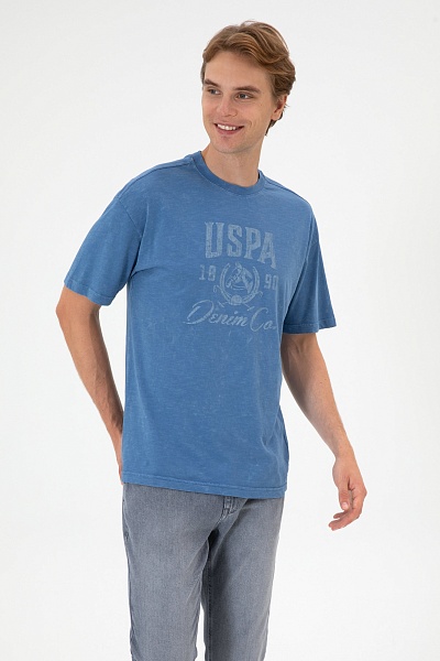 Футболка из хлопка с принтом - G081SZ0110D_FLAMY Футболка муж. (VR028, XL)