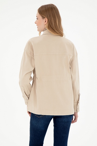 Куртка с лиоцеллом на кулиске - G082SZ0770EXC_LENZET24K Куртка джинс. жен. (VR019, 38)