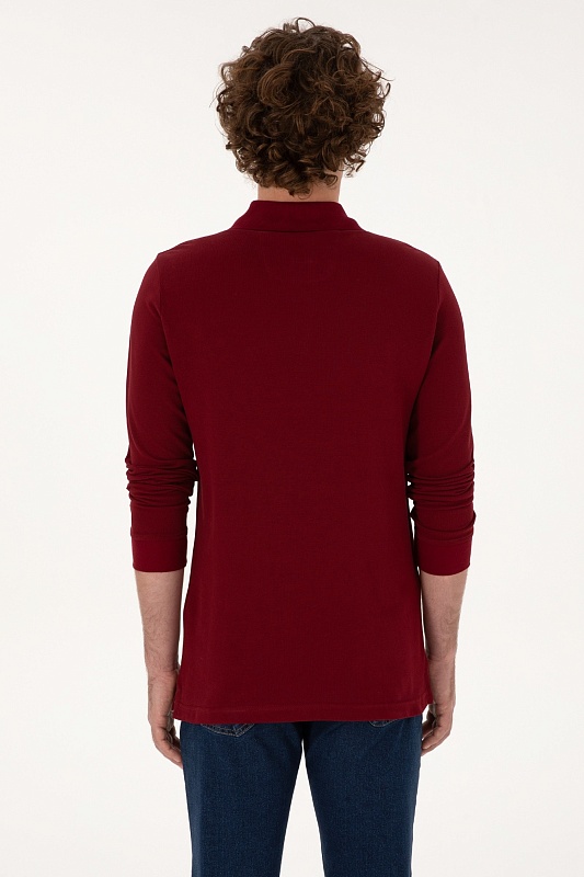 Поло с длинным рукавом из хлопка - G081SZ0820TP01SK025 Толстовка муж. (VR014, XS)