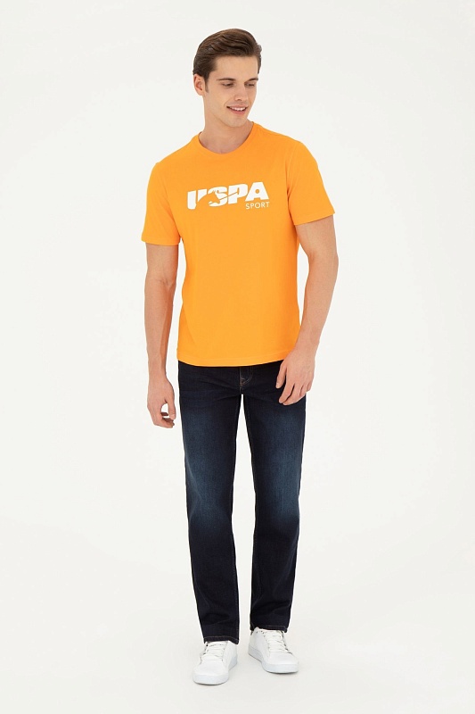 Футболка из хлопка с надписью - G081SZ0110MONRO Футболка муж. (VR051, XL)