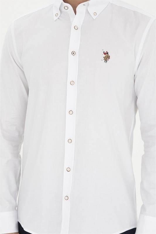 Рубашка из хлопка приталенная - G081SZ0040CEDCOLOR024Y Сорочка муж. (VR013, 3XL)