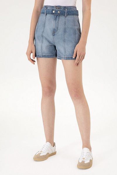 Джинсовые шорты - G082SZ0DB0PERA Бермуда жен. (DN0021, 38)