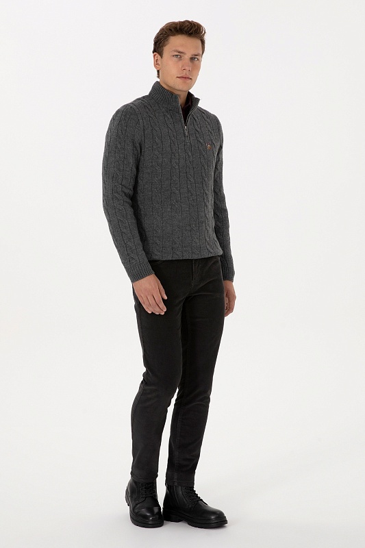 Брюки вельветовые зауженные - G081SZ0780CORDUROY25K Брюки муж. (VR024, 36, 34)