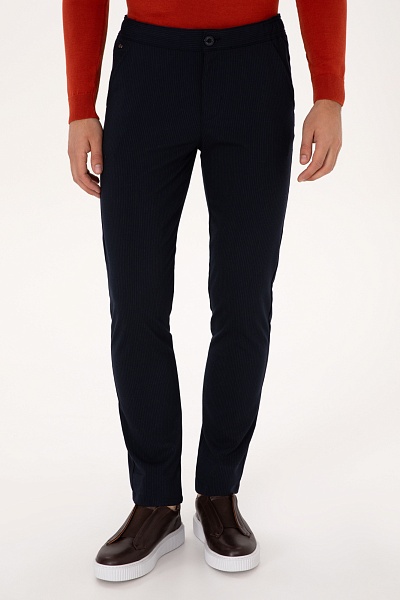 Вельветовые брюки зауженные - G081SZ0780RC_FANT_PNT Брюки муж. (VR033, 28, 34)