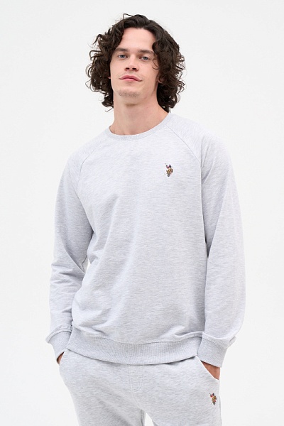 Свитшот однотонный - G081SZ0820GRARDOIY023-R Толстовка муж. (VR001, L)