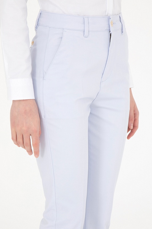 Брюки на высокой посадкой зауженные - G082SZ0780JETT Брюки жен. (VR003, 32)
