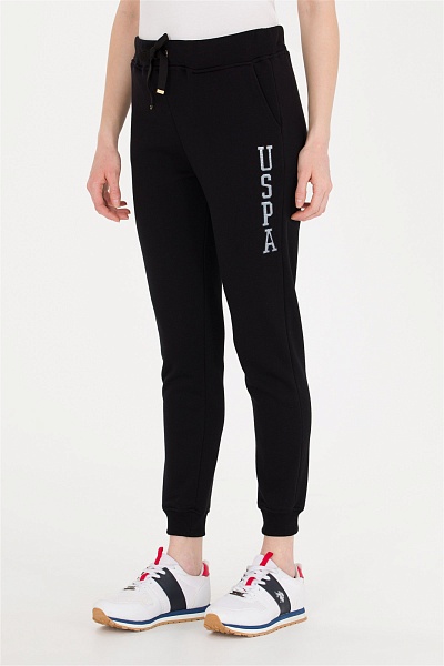 Спортивные брюки на манжетах зауженные - G082SZ0OP0PT0123 Брюки спорт. жен. (VR046, 2XS)
