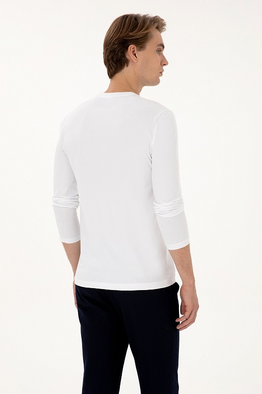 Лонгслив из хлопка - G081SZ0820BISITSK025 Толстовка муж. (VR013, S)