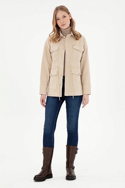 Куртка с лиоцеллом на кулиске - G082SZ0770EXC_LENZET24K Куртка джинс. жен. (VR019, 38)