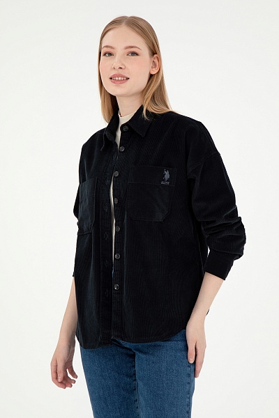 Рубашка вельветовая свободная - G082SZ0040CLAIRE Сорочка жен. (VR046, 38)
