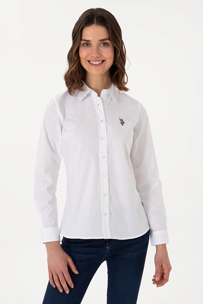 Рубашка с хлопком приталенная - G082SZ0040CRISCOLOR025Y Сорочка жен. (VR013, 42)
