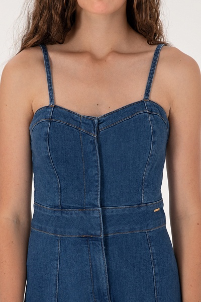 Сарафан джинсовый миди - G082SZ0DE0ANGEL Платье жен. (DN0022, 42)