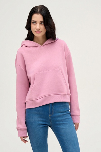 Худи укороченное оверсайз - G082SZ0820KUR Толстовка жен. (VR211, XS)
