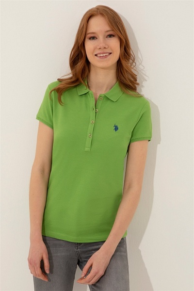 Футболка-поло из хлопка - G082SZ0110TP0122-OML Футболка жен. (VR020, 2XS)