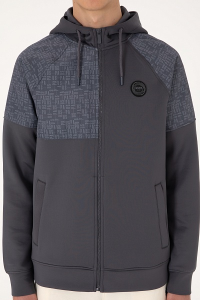 Толстовка на молнии с капюшоном - G081SZ0820S_GENHAS Толстовка муж. (VR006, XS)