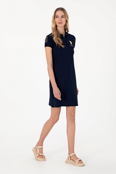 Платье-поло мини приталенное - G082SZ0750MTS02225_075 Платье жен. (VR033, 2XL)