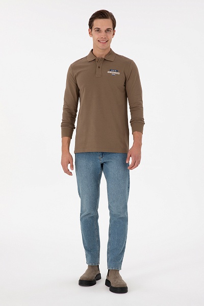 Поло с длинным рукавом трикотажное - G081SZ0820NILDO_E Толстовка муж. (VR027, XL)