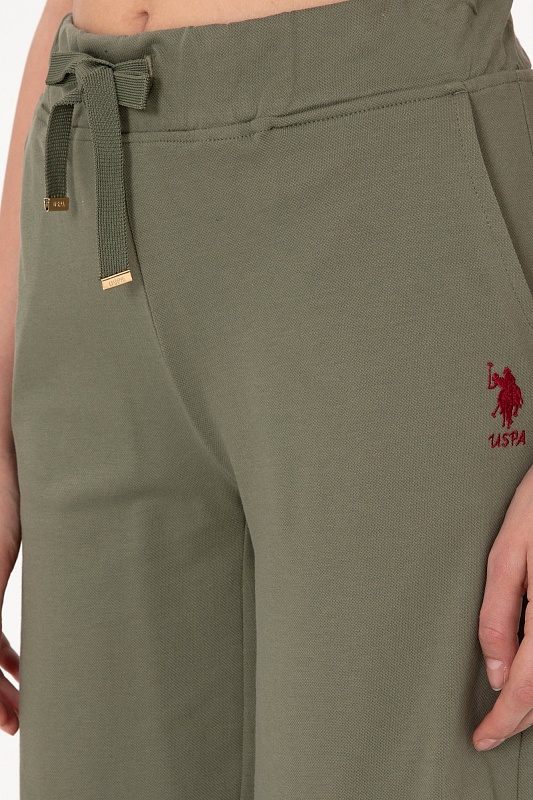 Бермуды спортивные из хлопка с вышитым логотипом - G082SZ0OS0DAMEN25 Брюки спорт. жен. (VR111, XS)