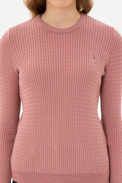 Джемпер из хлопка с косами приталенный - G082SZ0TK0KARLA_BSK25 Кофта жен. (VR221, S)
